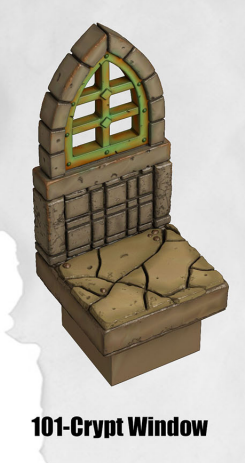 Haunted Graveyard Crypt Window HG-101 | D&D Miniature – MitzNSimz