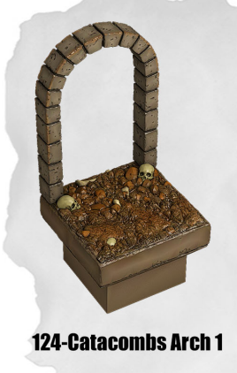 Haunted Graveyard Catacombs Arch 1 HG-124 by Dungeon Blocks