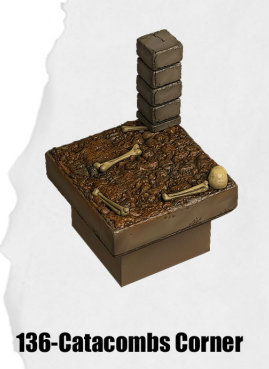 Haunted Graveyard Catacombs Corner HG-136 by Dungeon Blocks