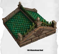 Haunted Graveyard Masoleum Roof Religious HG-146 by Dungeon Blocks