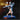 Half-elf female warrior-bard in a wide combat stance, thrusting a straight sword forward with one hand while raising the other in an arcane flourish, wearing belted layered robes and knee-high boots, hair swept back. Sculpt by DnD Is A Woman.