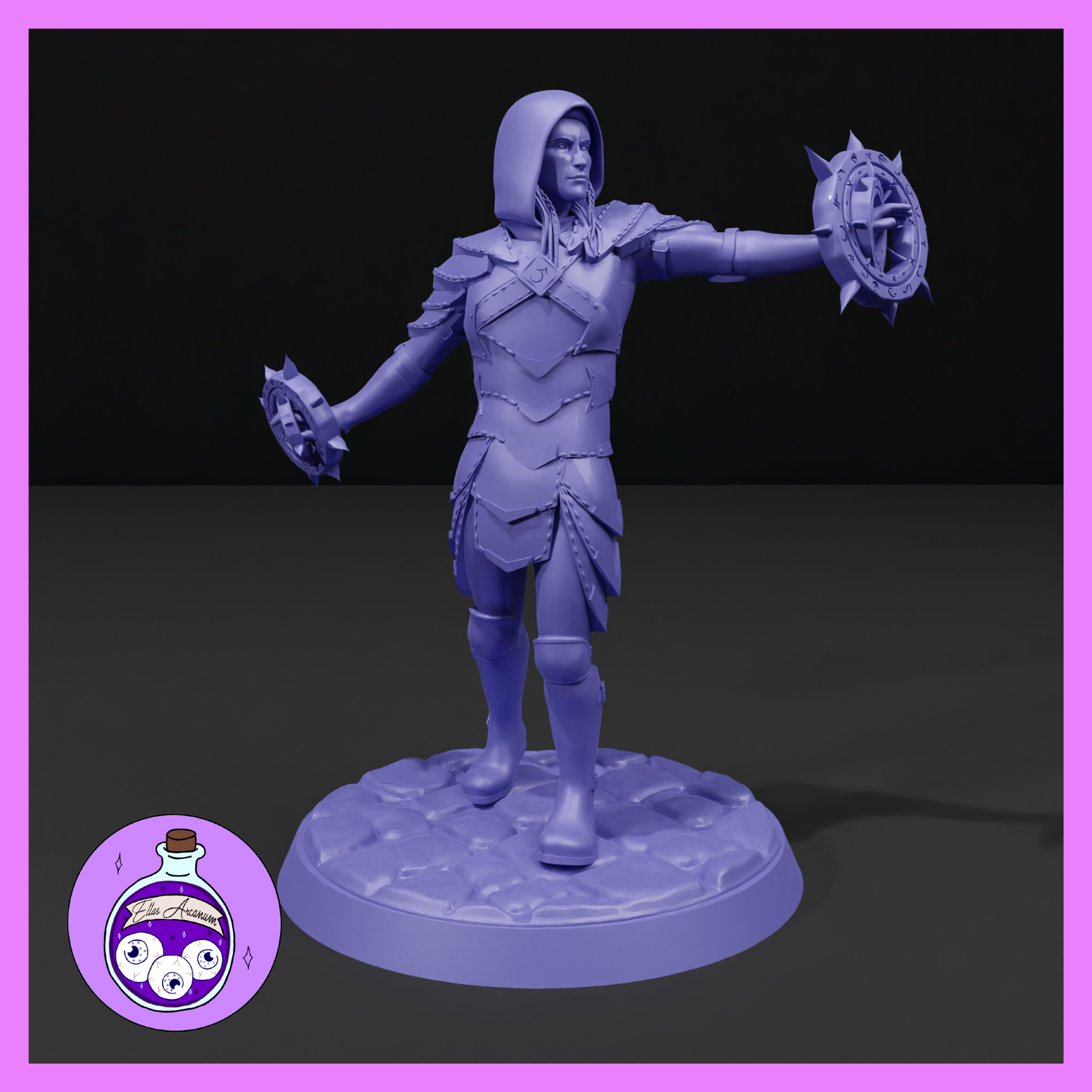 Half Elf Warlock by Ella's Arcanum Minis