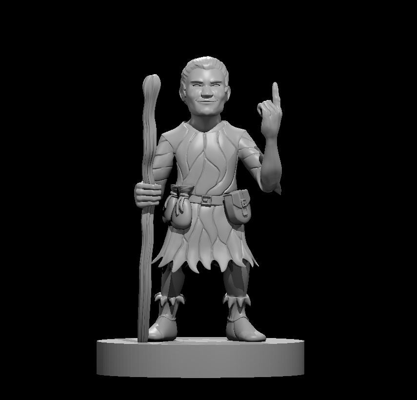 Halfling Male Druid by MZ4250