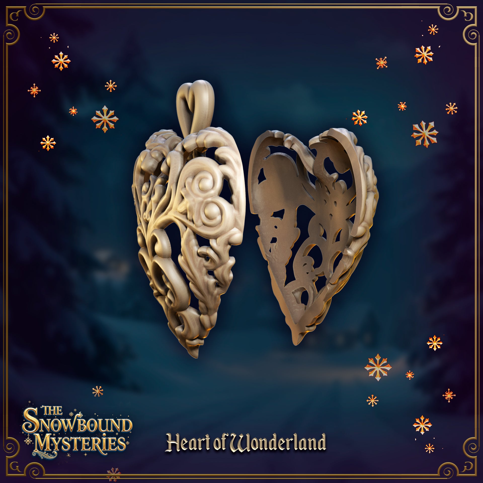 Heart of Wonderland Xmas Bauble by Great Grimoire