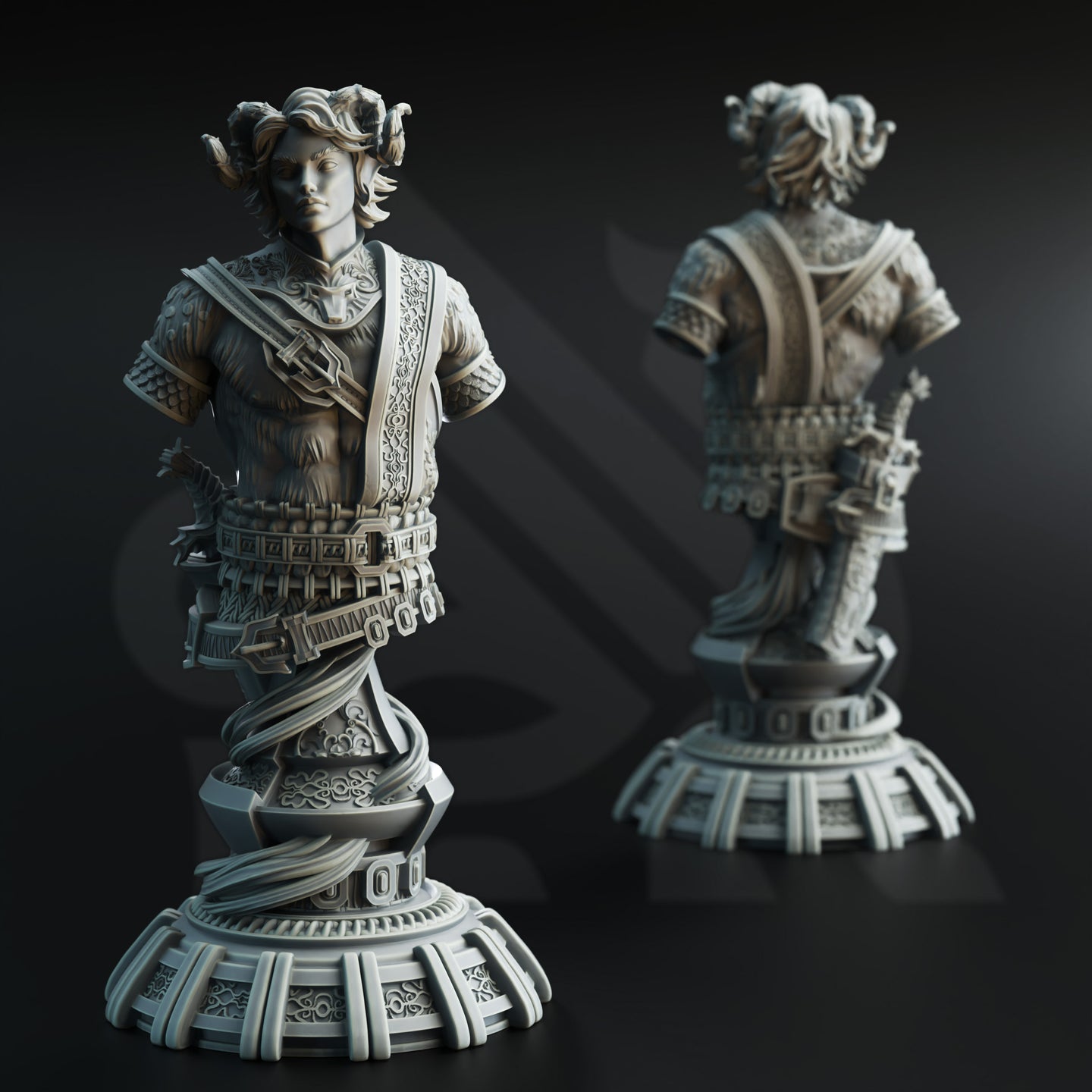 Tiefling Rogue (Heron) Bust  by DM Stash