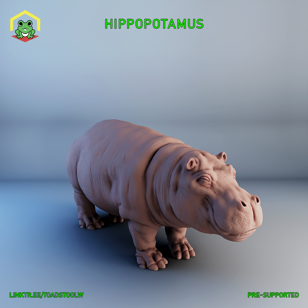 Hippopotamus #1 by The Toadstool Weaver
