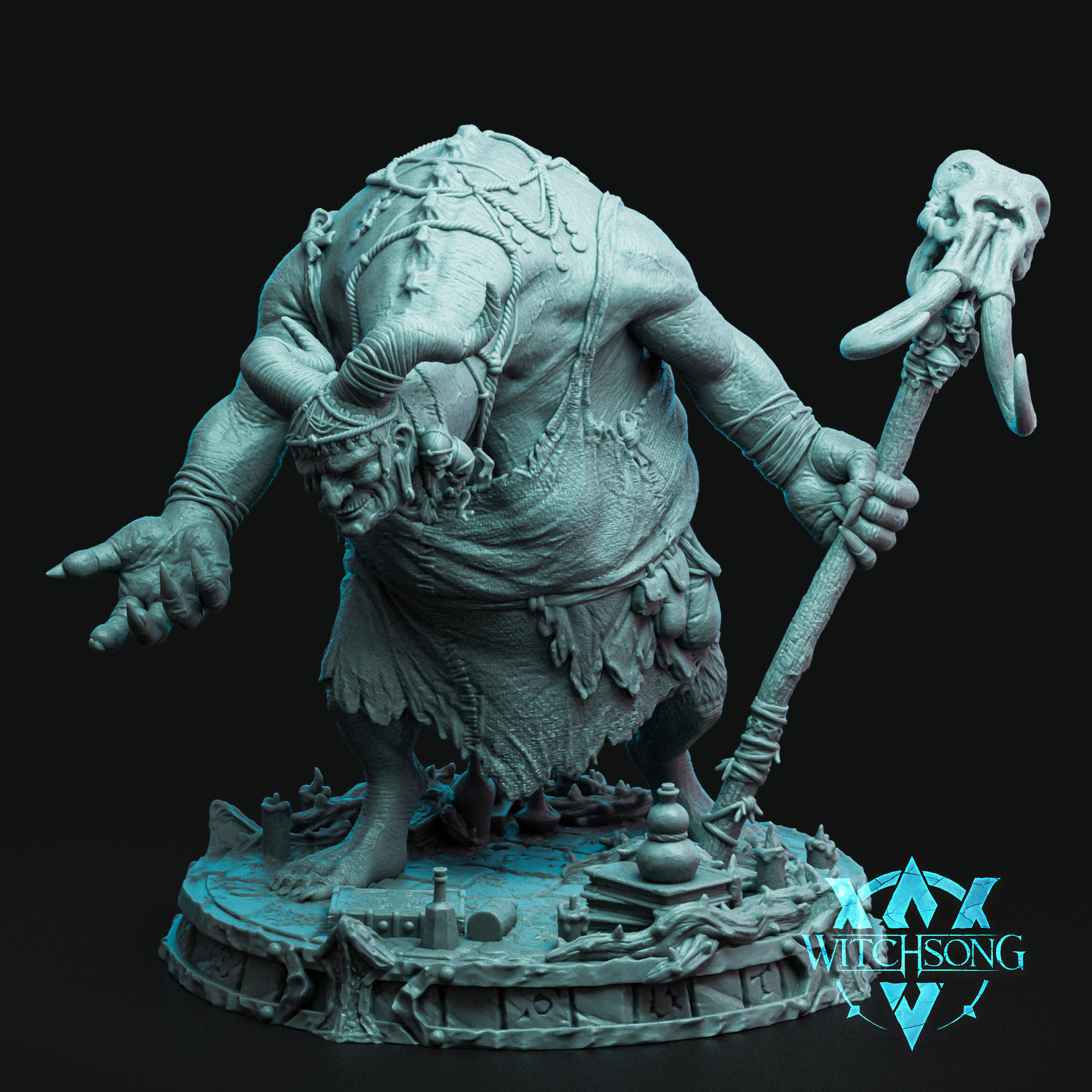 Horned Witch by Witchsong Miniatures