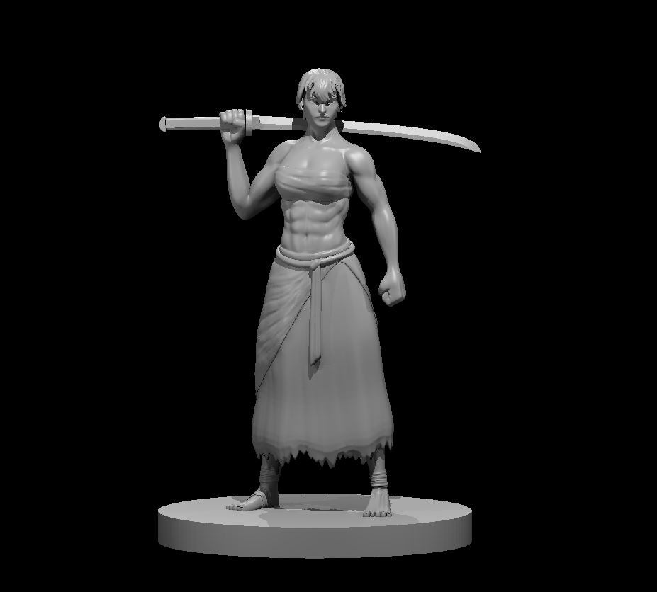 Human Female Kensai Monk 2 by MZ4250