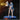 Female human bard standing upright, right arm raised holding a hooded lantern aloft, left hand loosely clenched at her side. Long hair with a single braid, lace-up bodice, layered coat, wide belt, and knee-tucked boots. Sculpt by DnD Is A Woman.