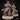 Bearded male human bard playing a lute, one boot raised, wearing a turban, layered cloak and quilted vest, broom bundle at his side; scenic base with grasses and stones. Sculpt by Mia Kay M3DM.