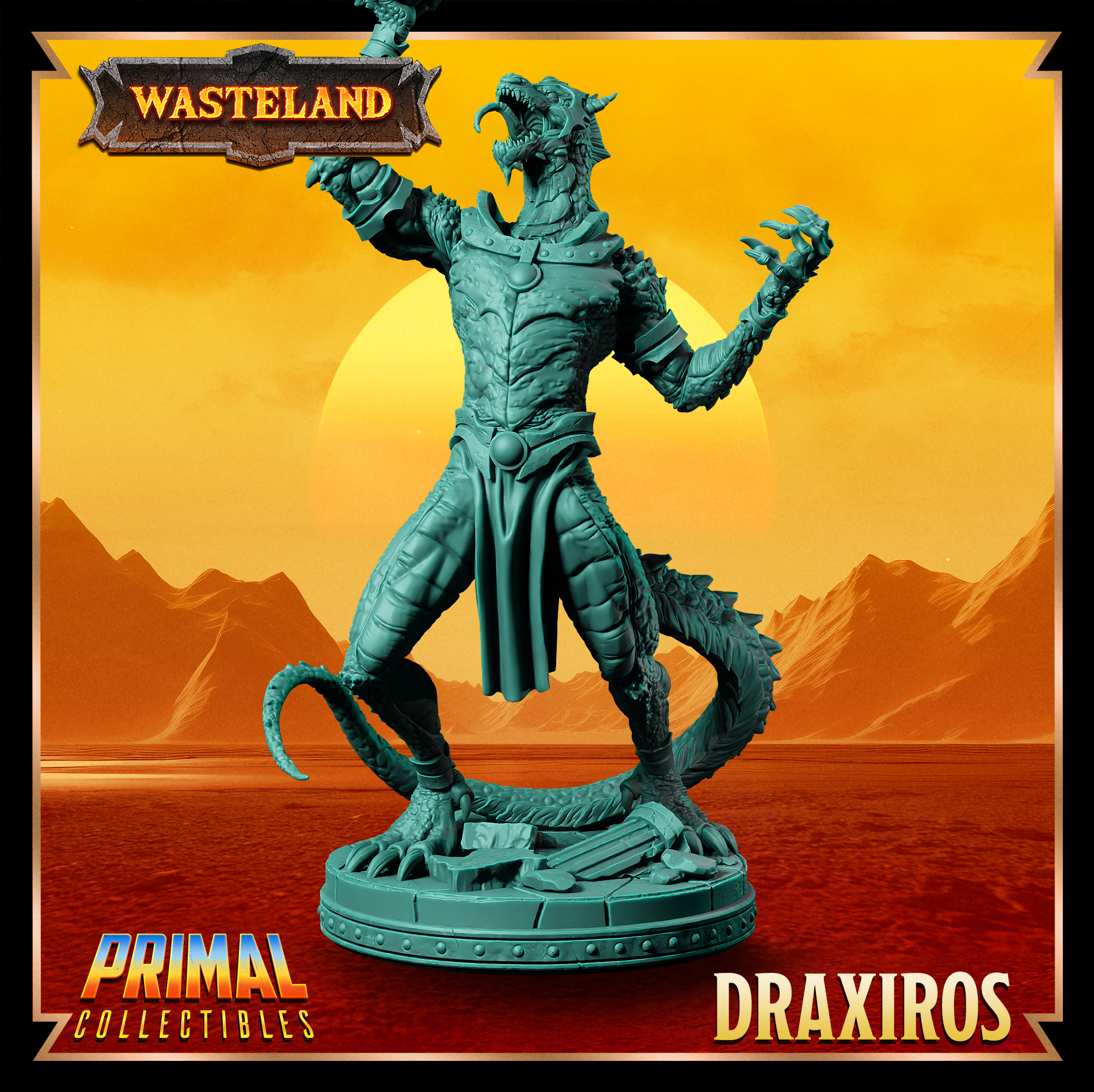 Dragonborn Sorcerer King (Draxarios) by Primal Collectibles