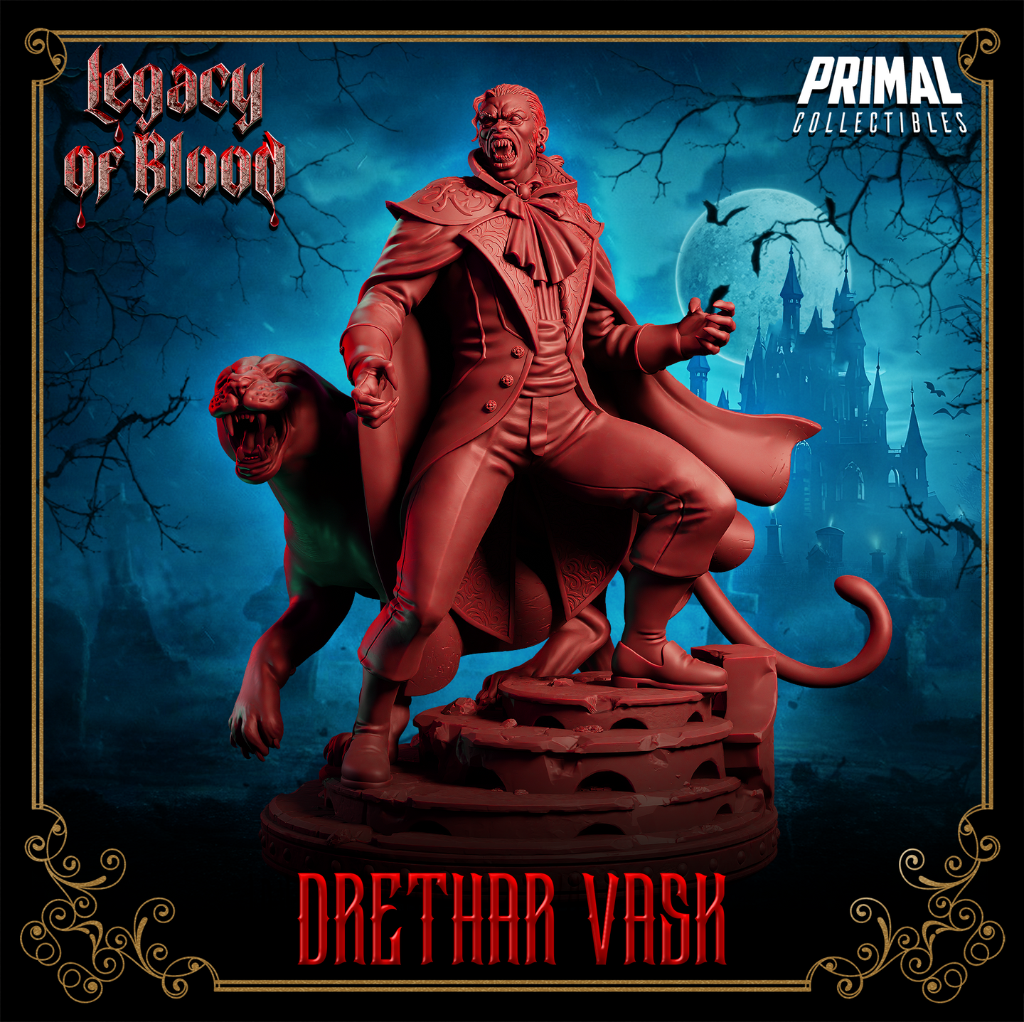 Darklord w/Panther (Baron Drethar Vask) by Primal Collectibles