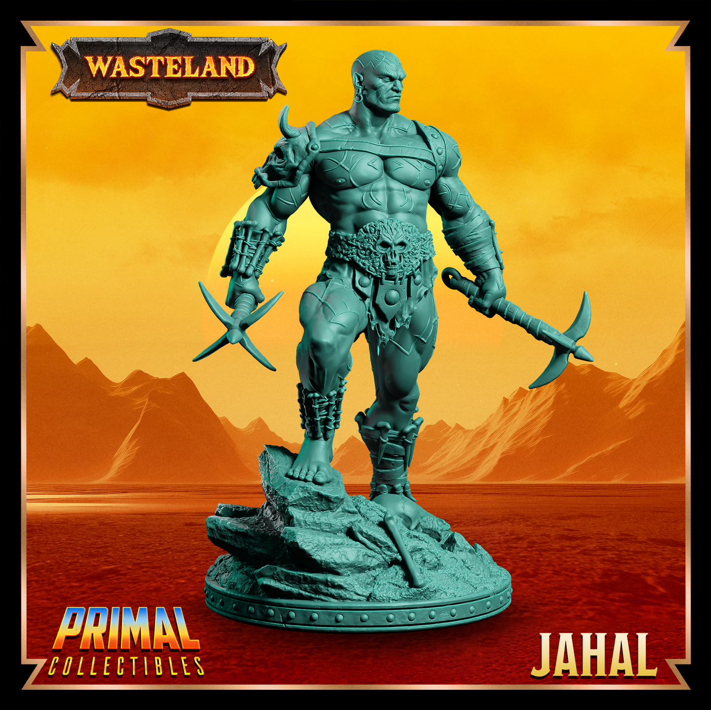 Male Barbarian Warrior (Mul Jahal) by Primal Collectibles