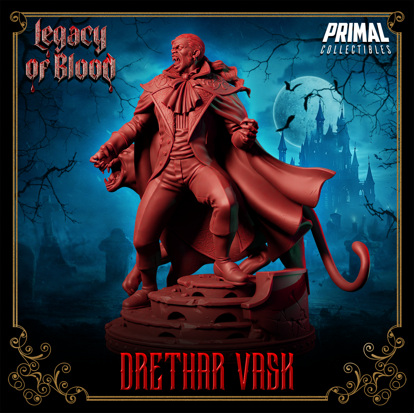 Darklord w/Panther (Baron Drethar Vask) by Primal Collectibles