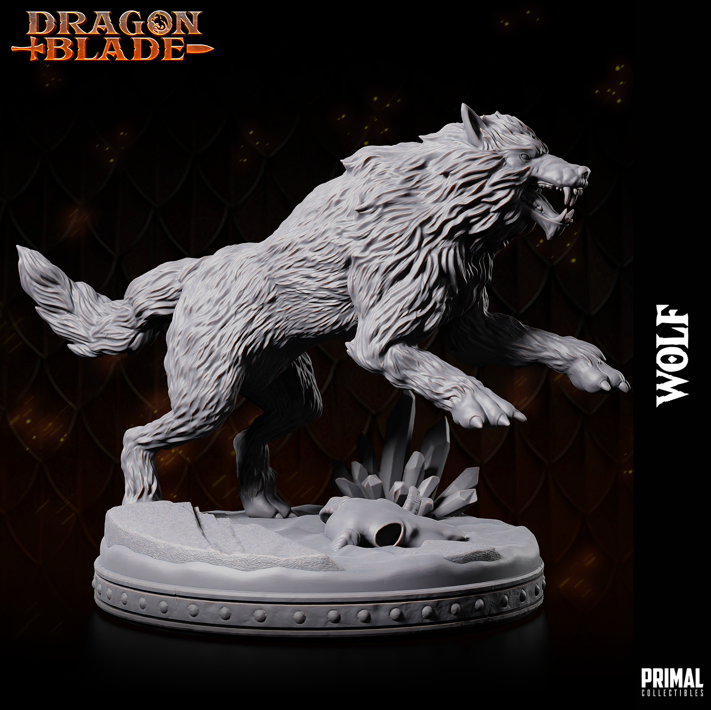 Dire Wolf 01 (Snowdasher) by Primal Collectibles