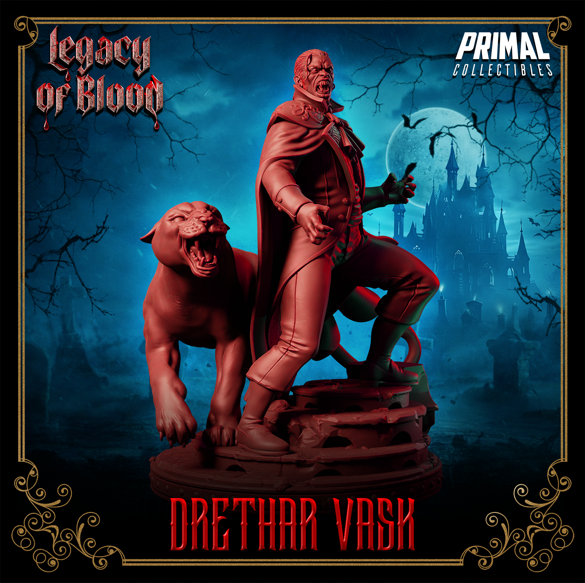 Darklord w/Panther (Baron Drethar Vask) by Primal Collectibles