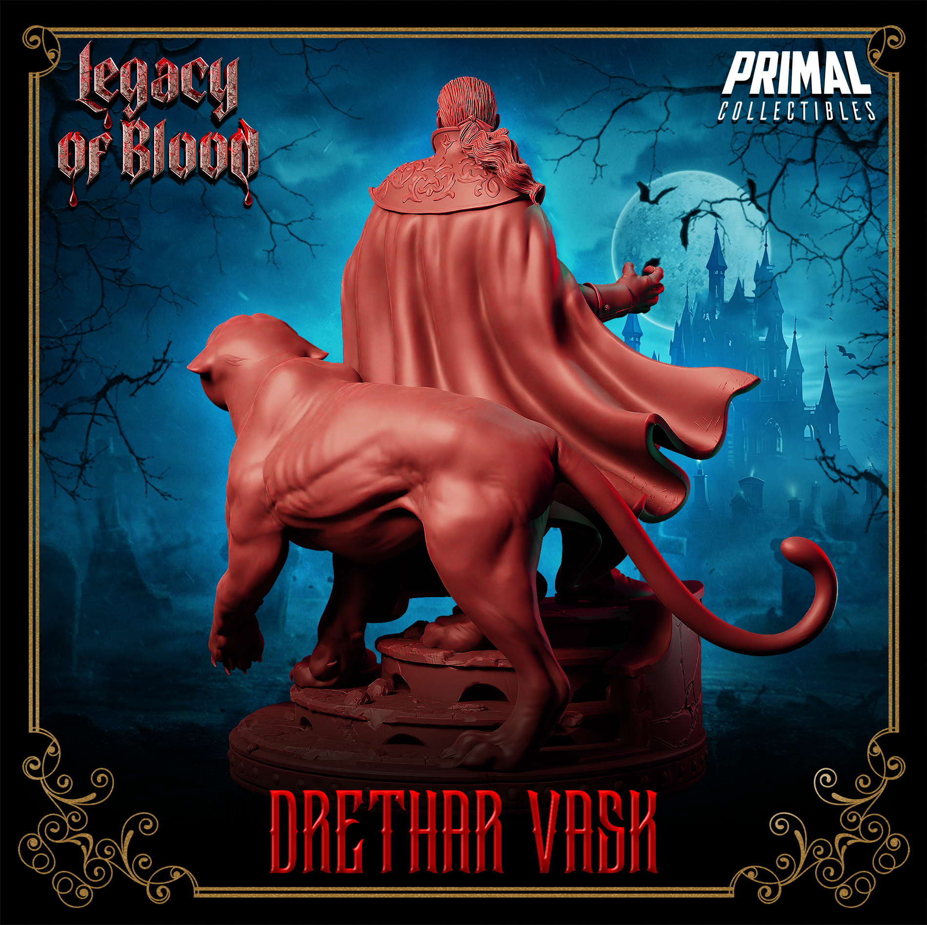 Darklord w/Panther (Baron Drethar Vask) by Primal Collectibles