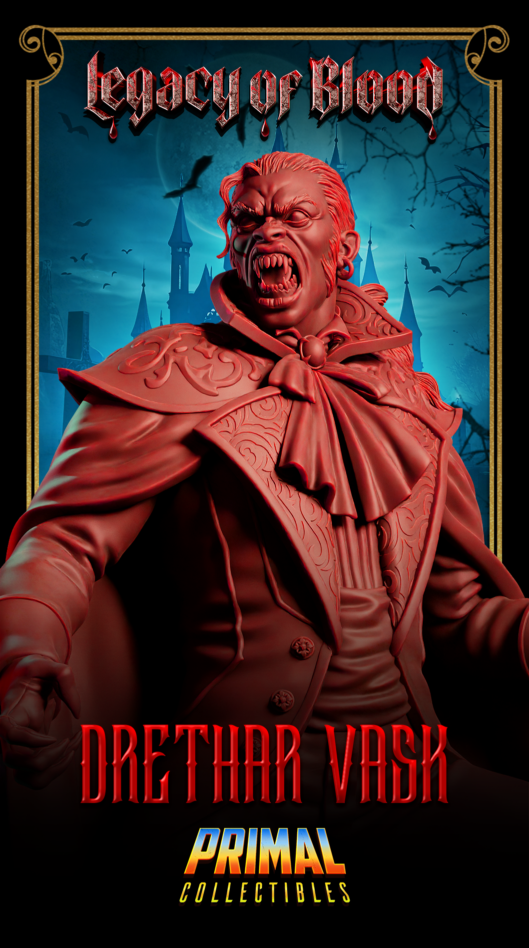 Darklord w/Panther (Baron Drethar Vask) by Primal Collectibles