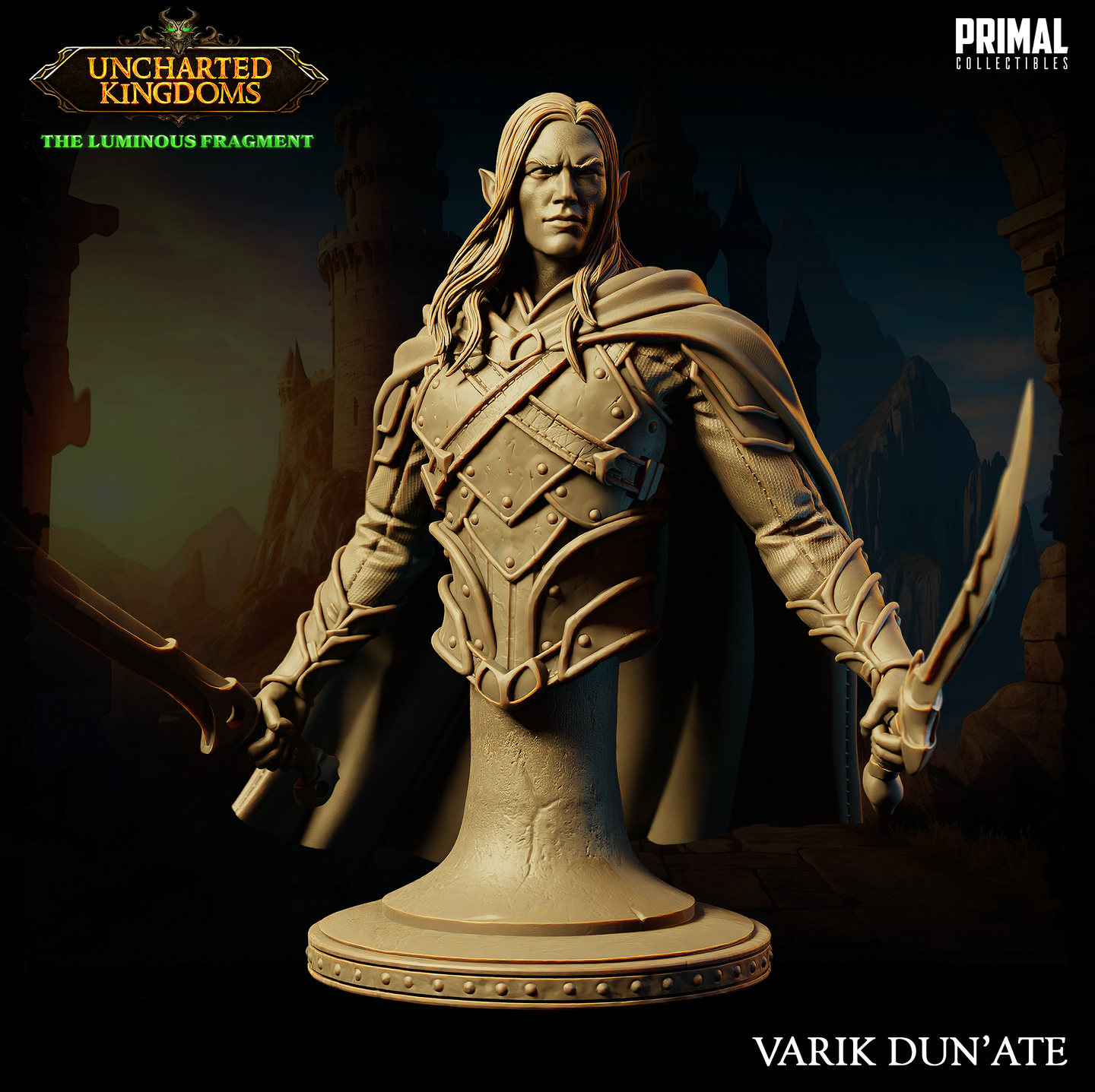 Drow Fighter / Rogue (Varik) Bust by Primal Collectibles