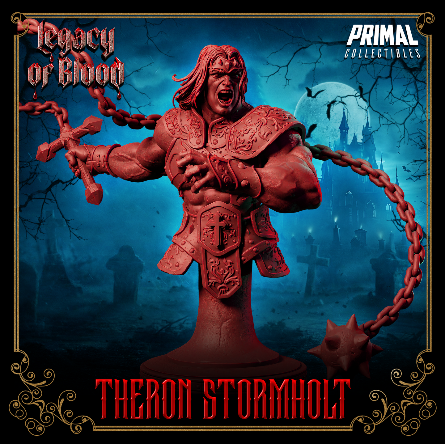Warrior (Theron Stormholt) Bust  by Primal Collectibles