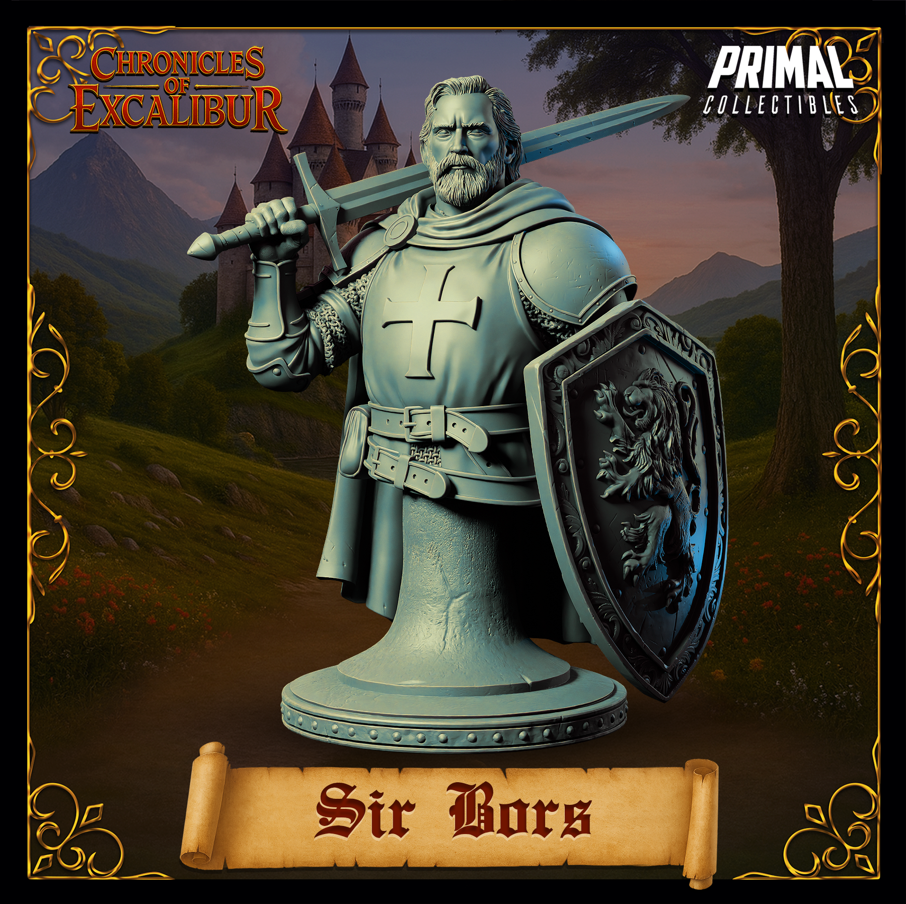 Knight (Sir Bors) Bust  by Primal Collectibles