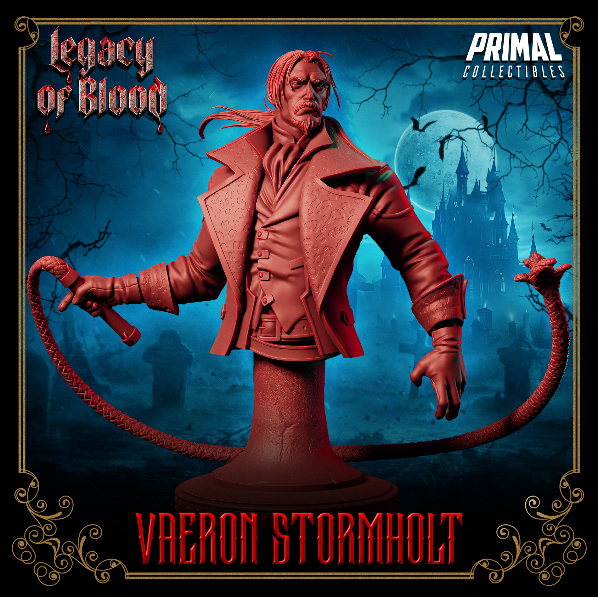 Vampire Hunter Fighter (Vaeron Stormholt) Bust  by Primal Collectibles