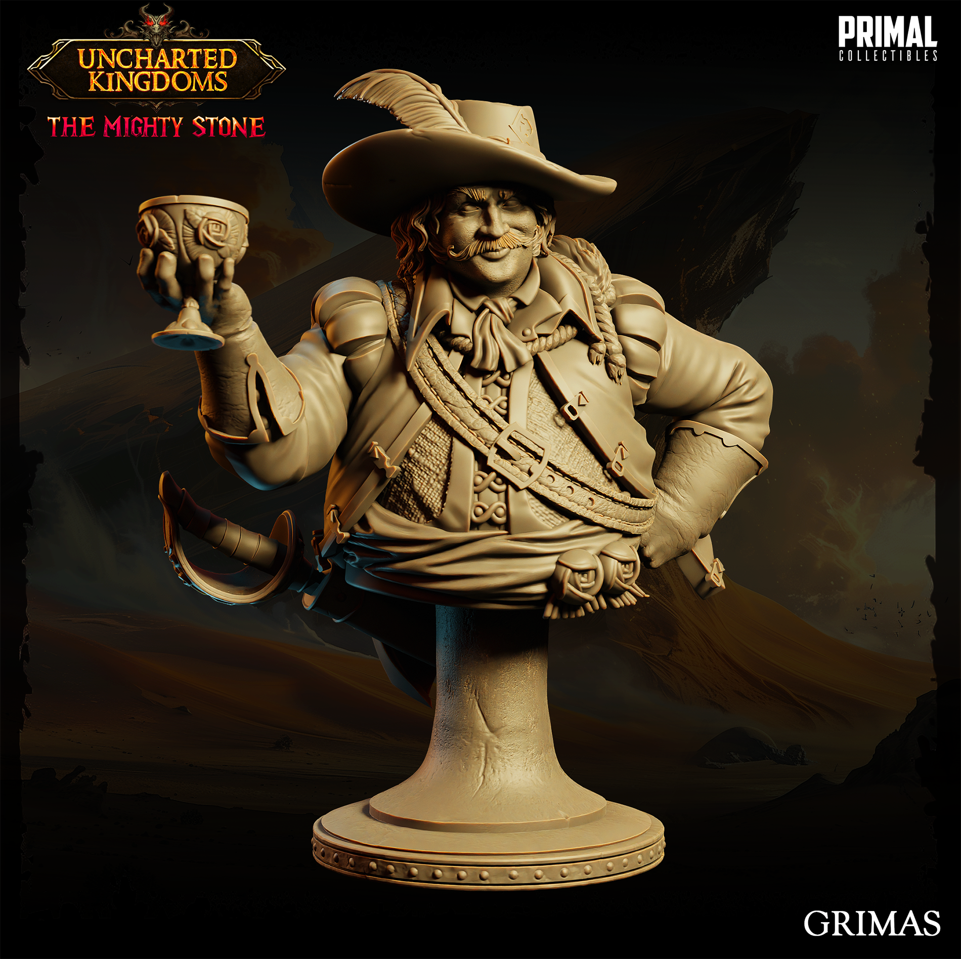 Money Lender (Grimas) Bust  by Primal Collectibles