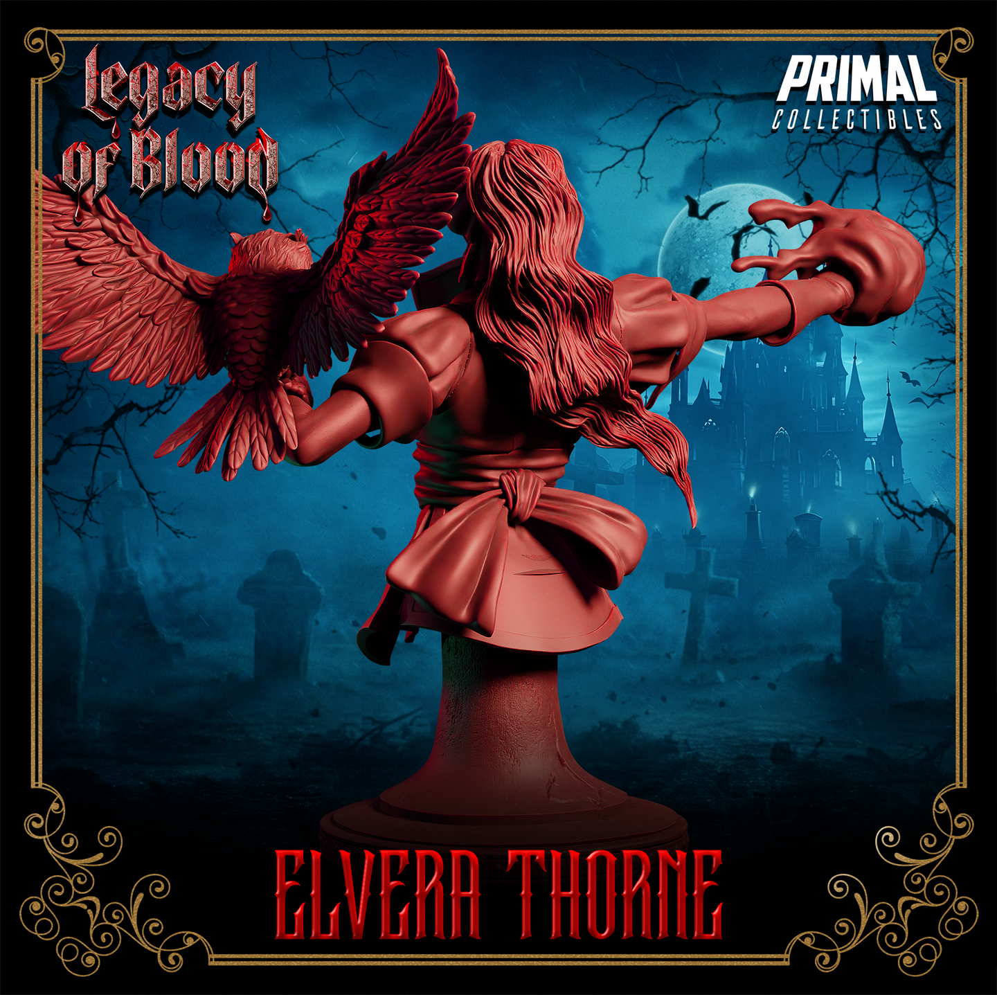 Wizard Vampire Hunter (Elvera Thorne) Bust  by Primal Collectibles