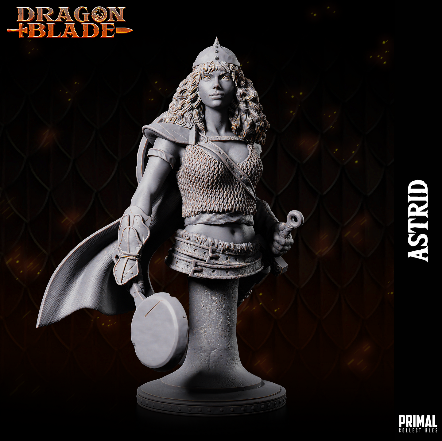 Human Fighter (Astrid) Bust by Primal Collectibles