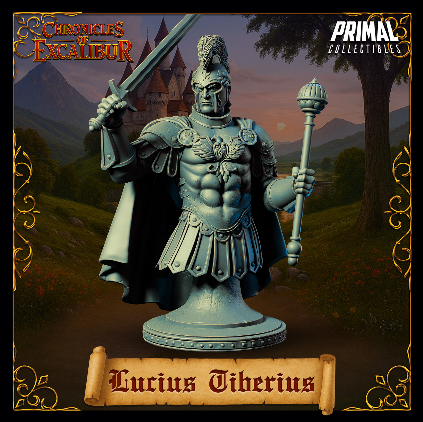 King (Lucius Tiberius) Bust  by Primal Collectibles