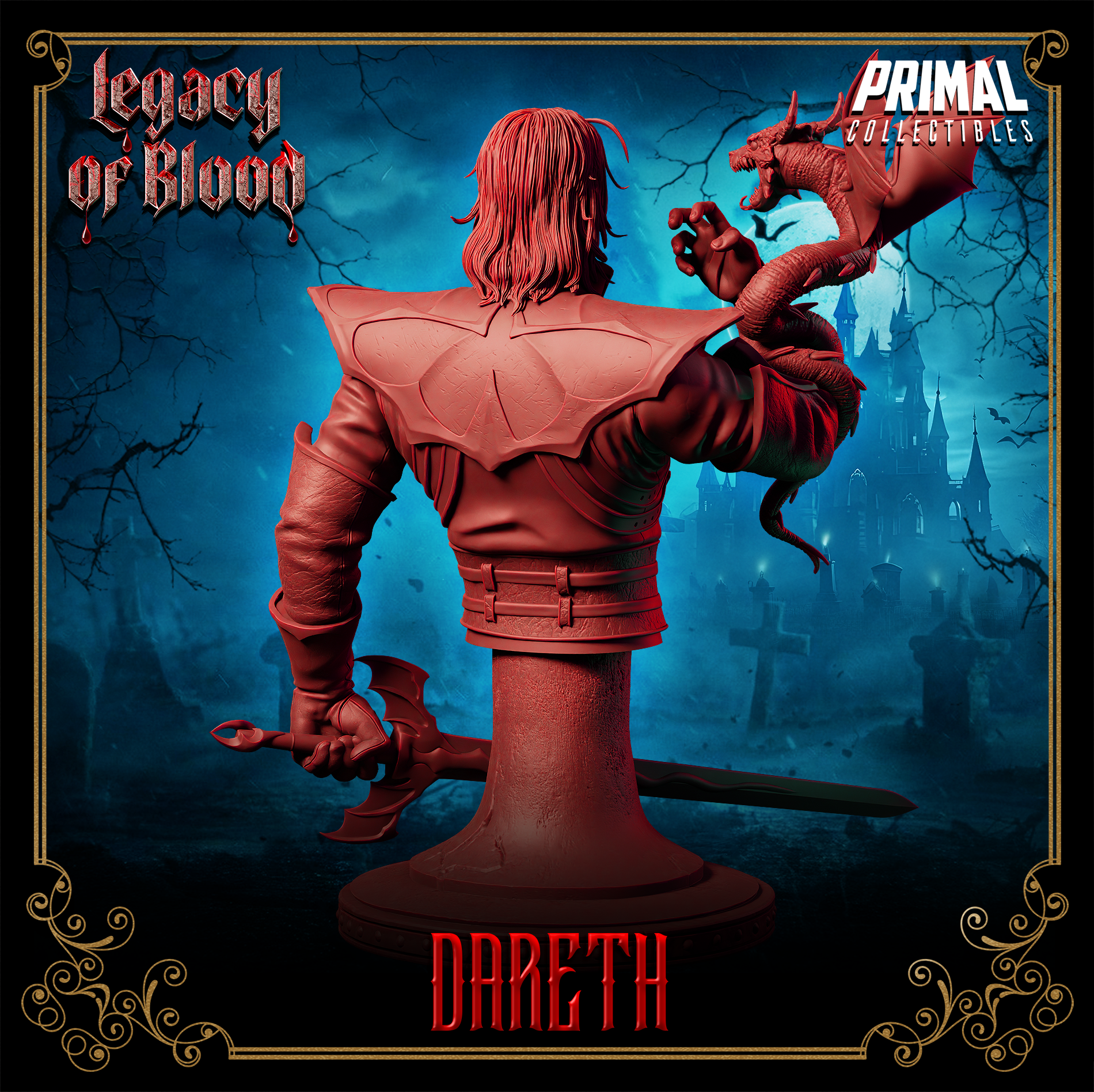 Vampire Lord (Dareth) Bust  by Primal Collectibles