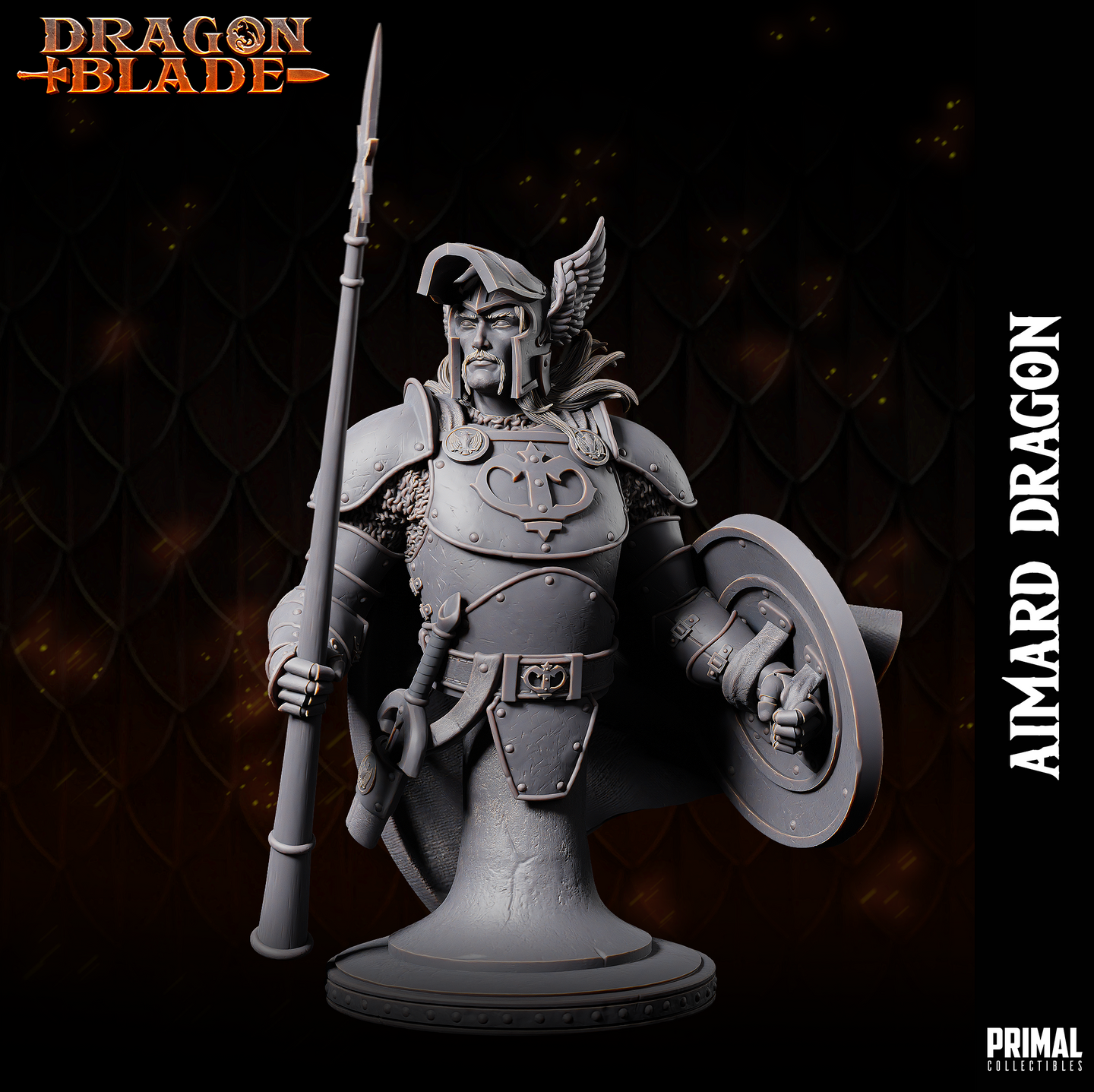Fighter (Aimard) w/Open Helm Bust by Primal Collectibles
