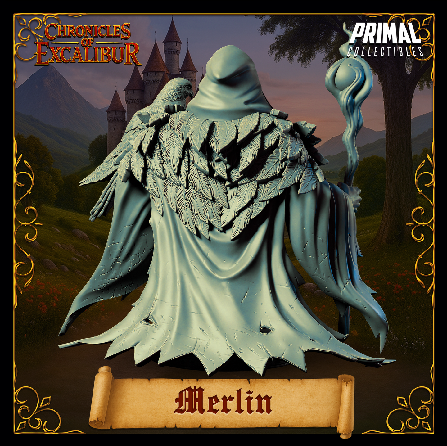 Wizard (Merlin) Bust  by Primal Collectibles