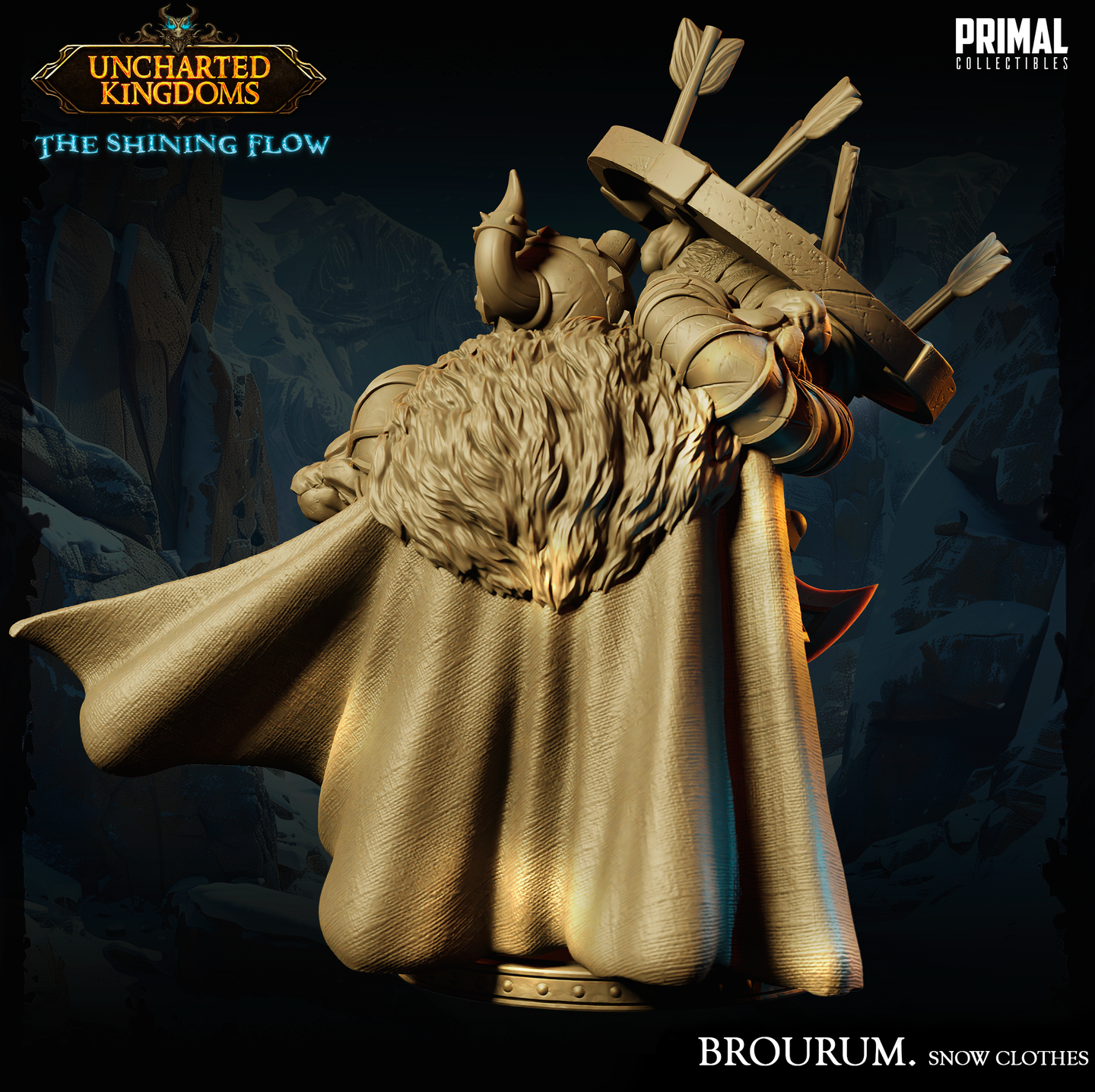 Dwarf Arctic Barbarian / Fighter (Brourum) Bust by Primal Collectibles