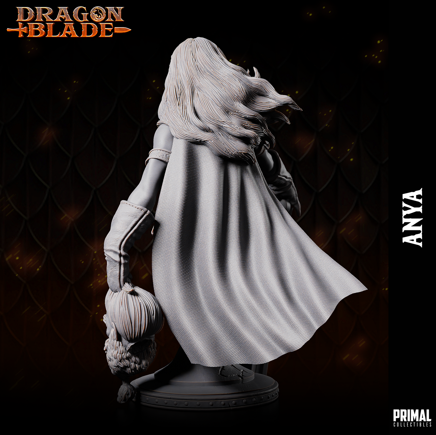 Human Barbarian (Anya) Bust by Primal Collectibles