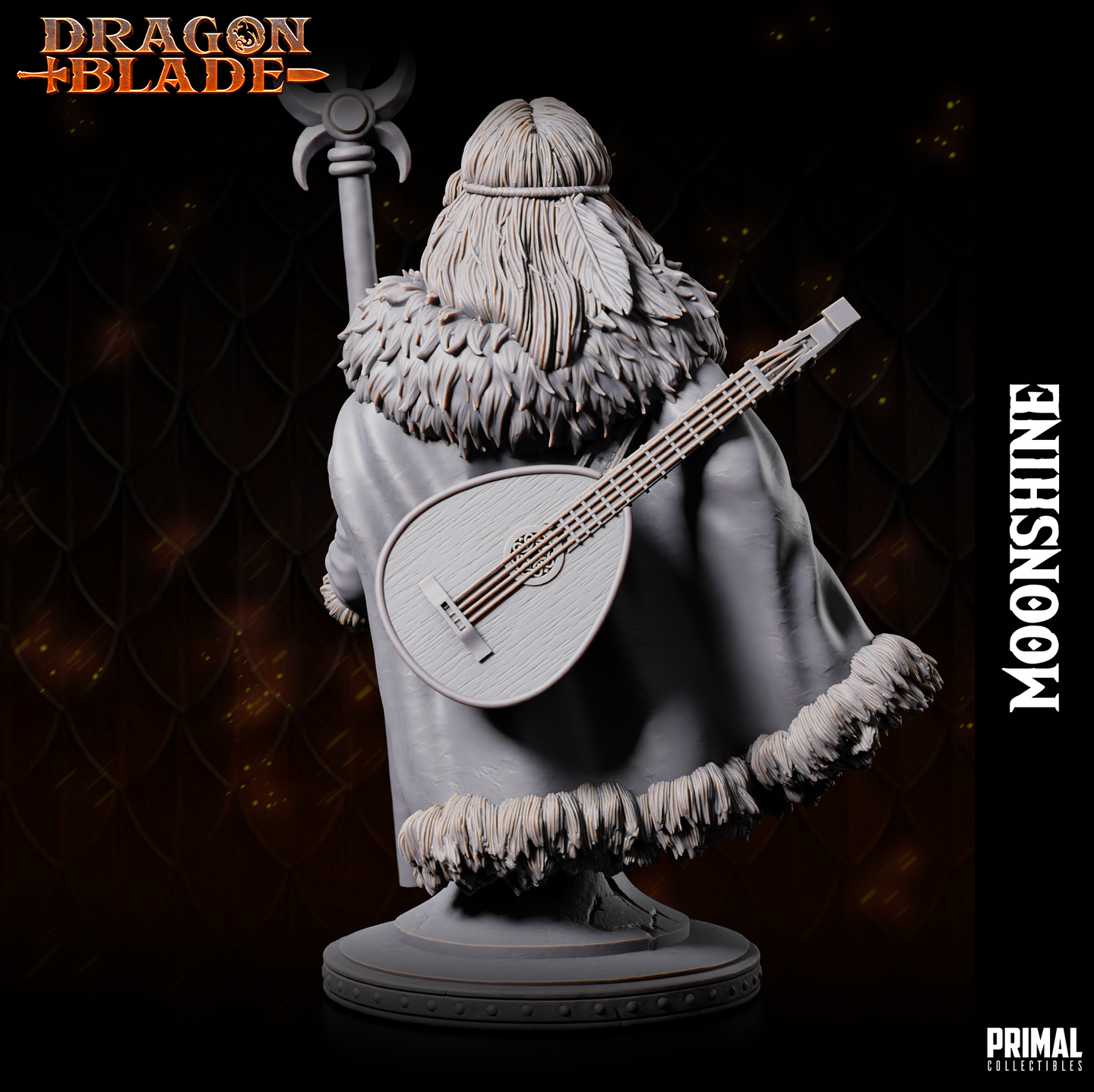 Human Cleric / Bard (Moonshine) Bust by Primal Collectibles