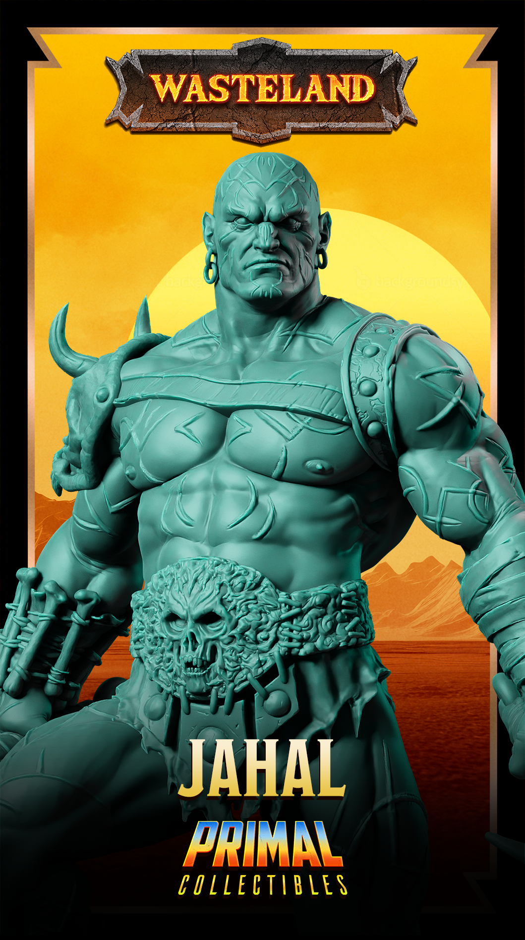 Male Barbarian Warrior (Mul Jahal) by Primal Collectibles