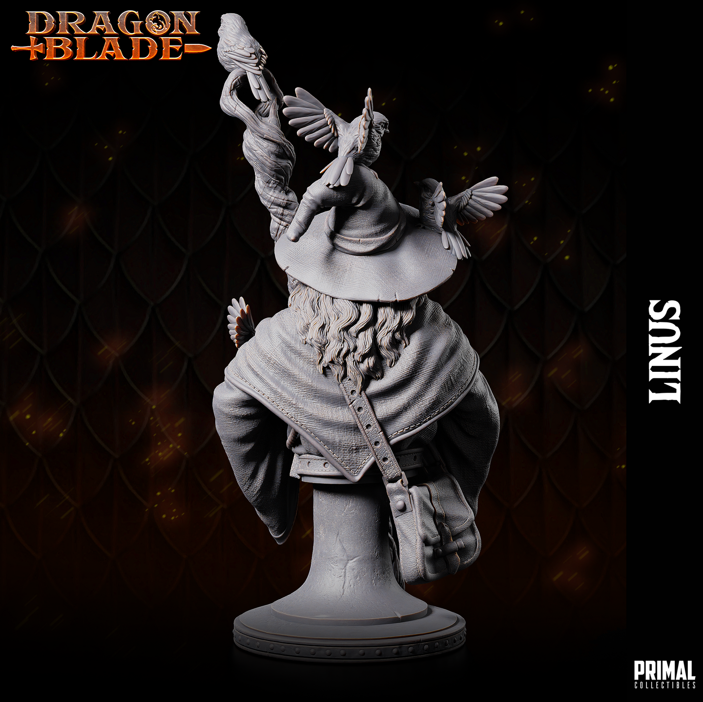 Human Wizard (Linus) Bust by Primal Collectibles