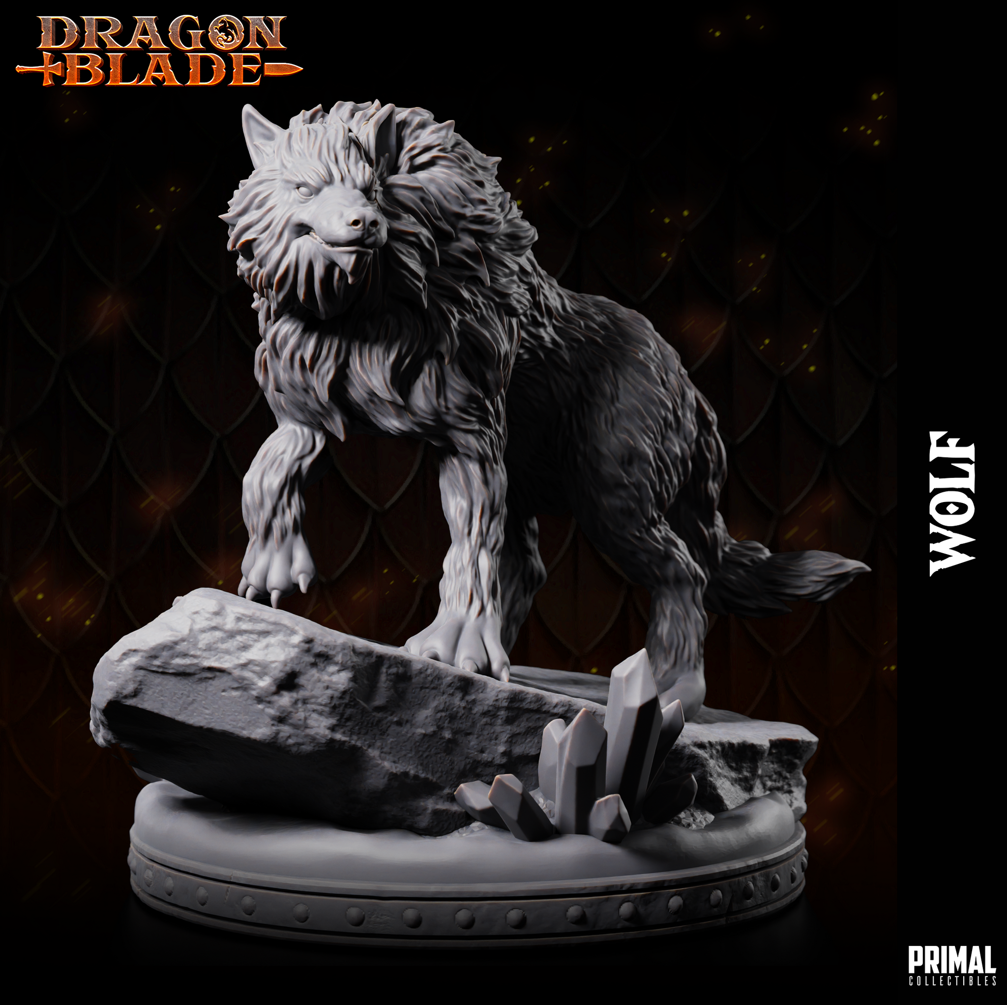 Dire Wolf 02 (Snowdasher) by Primal Collectibles