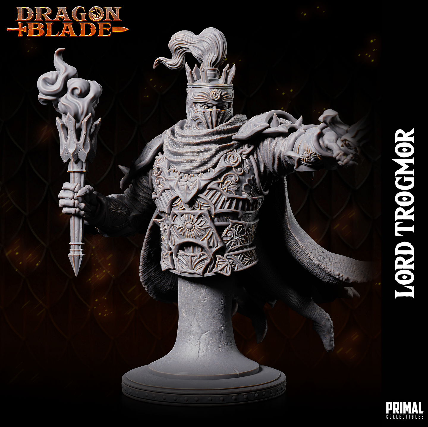 Death Knight Lord (Trogmor) w/Helmet Bust by Primal Collectibles