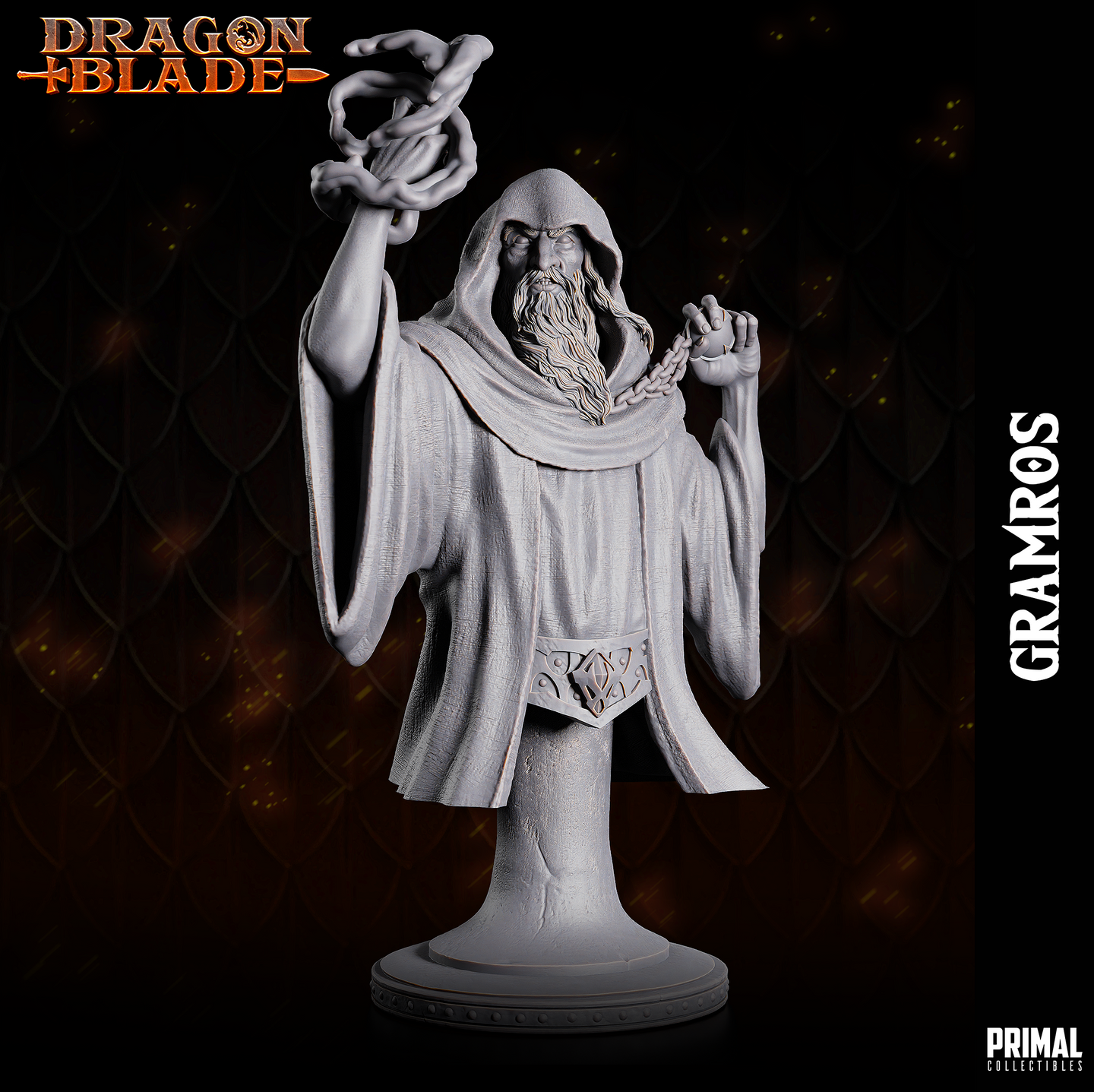 Dark Wizard (Gramros) Bust by Primal Collectibles