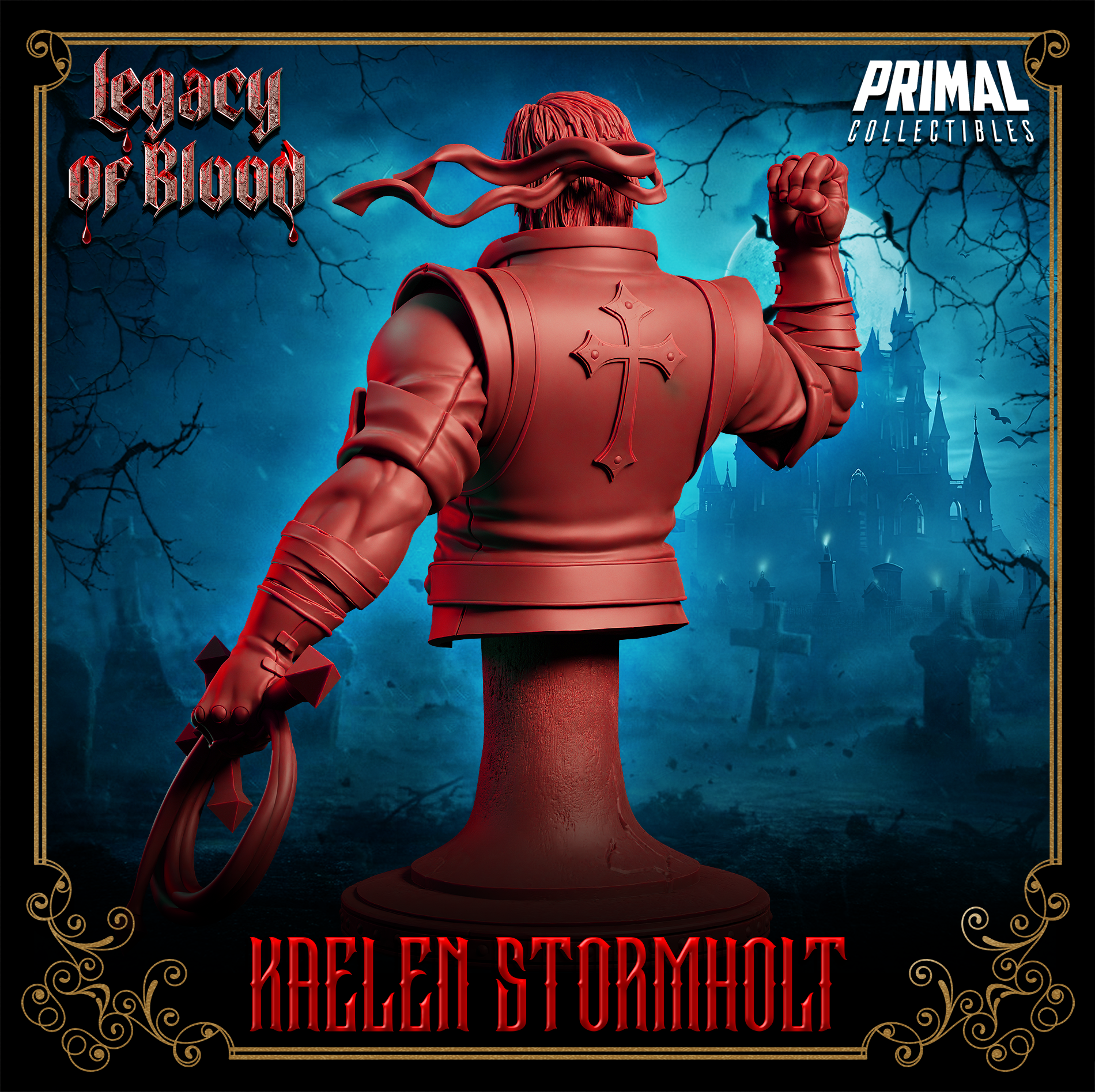 Vampire Hunter Cleric (Kaelen Stormholt) Bust  by Primal Collectibles