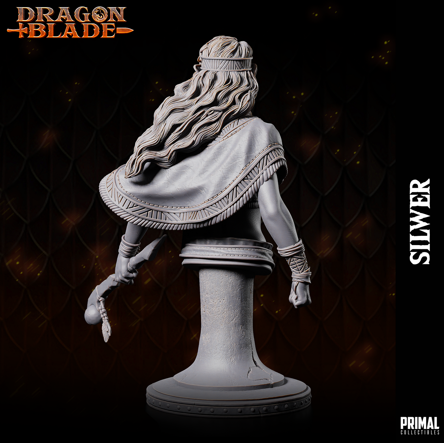 Elf Druid / Ranger (Silwer) w/Poncho Bust by Primal Collectibles