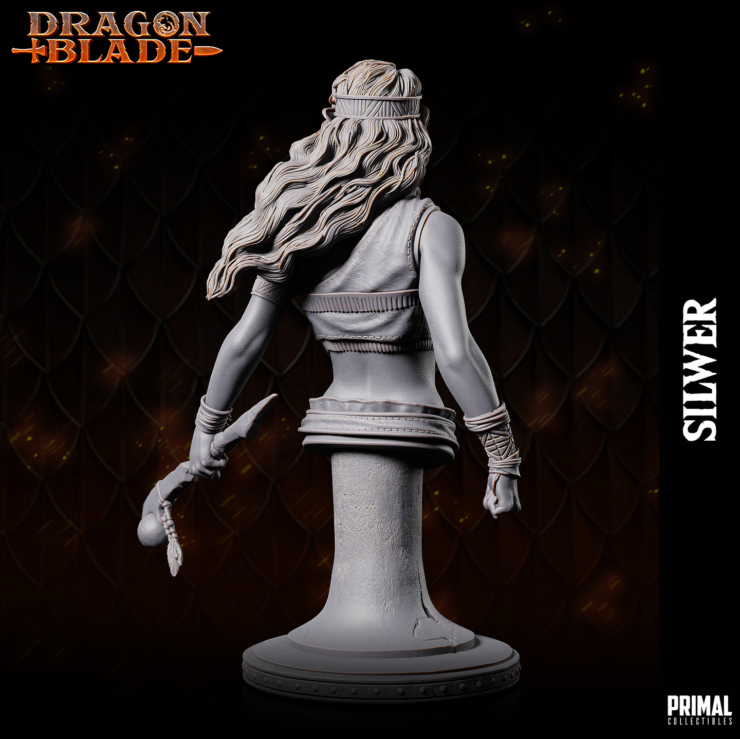 Elf Druid / Ranger (Silwer) w/No Poncho Bust by Primal Collectibles