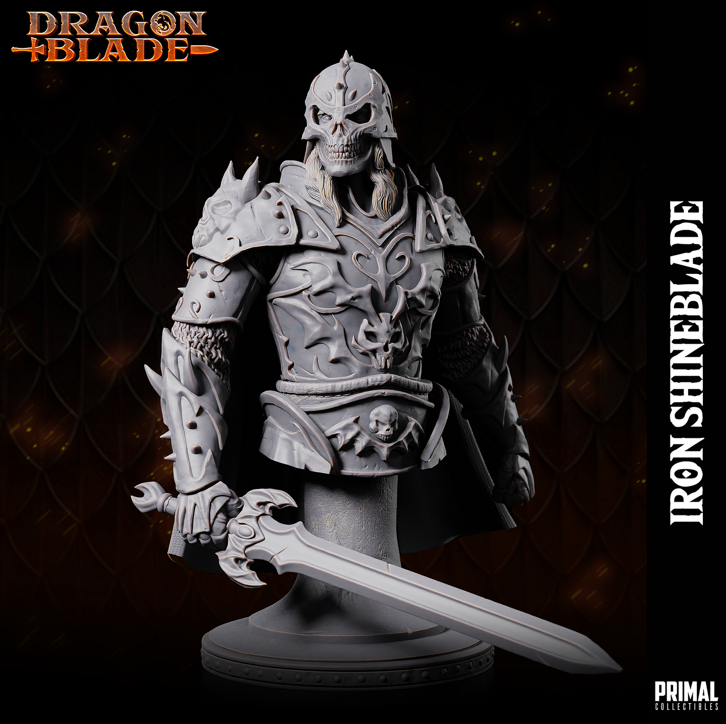 Fighter (Iron Shineblade) w/Helmet Bust by Primal Collectibles