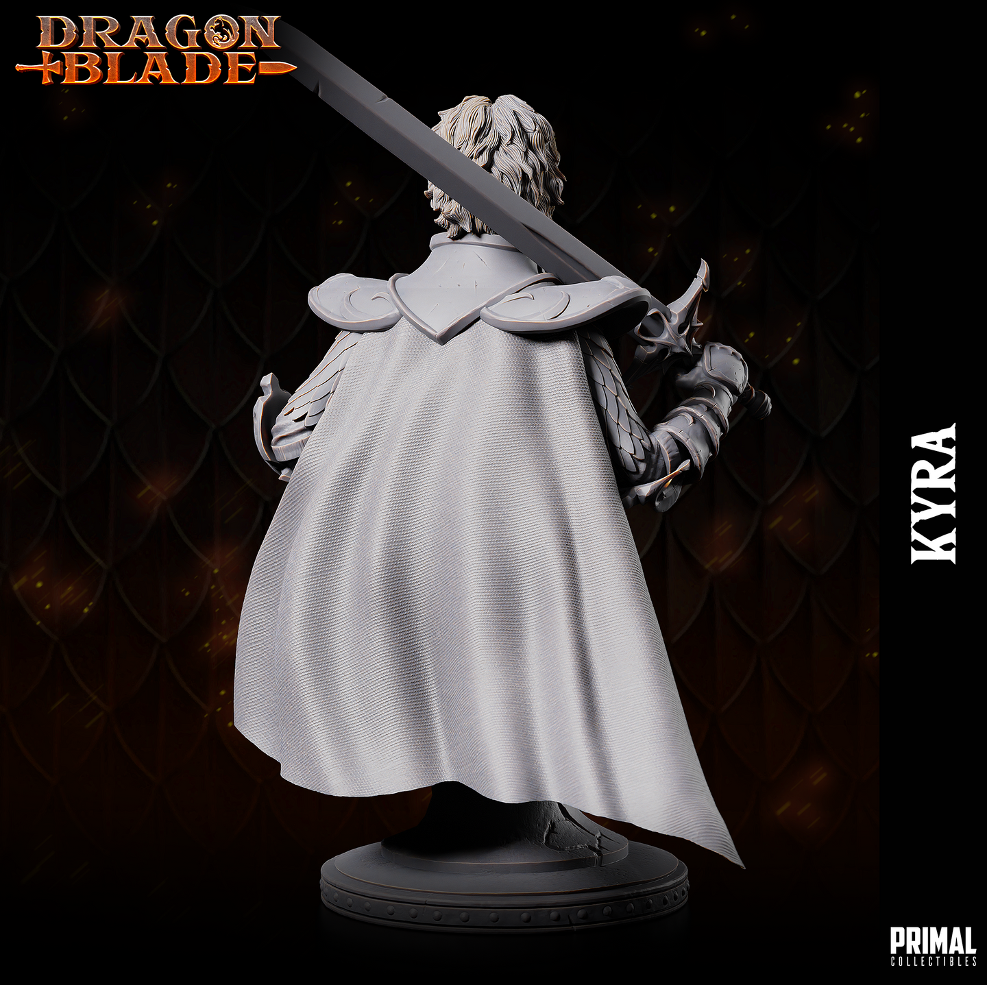 Human Fighter / Warrior (Kyra) w/No Helmet Bust by Primal Collectibles
