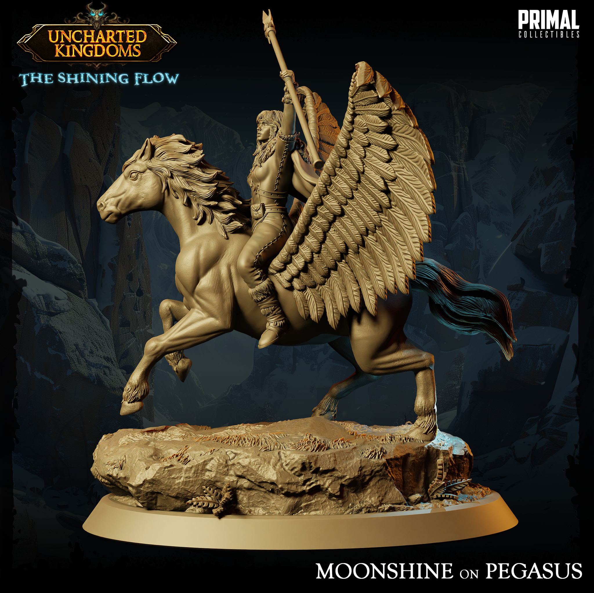 Cleric Pegasus Rider (Moonshine) by Primal Collectibles