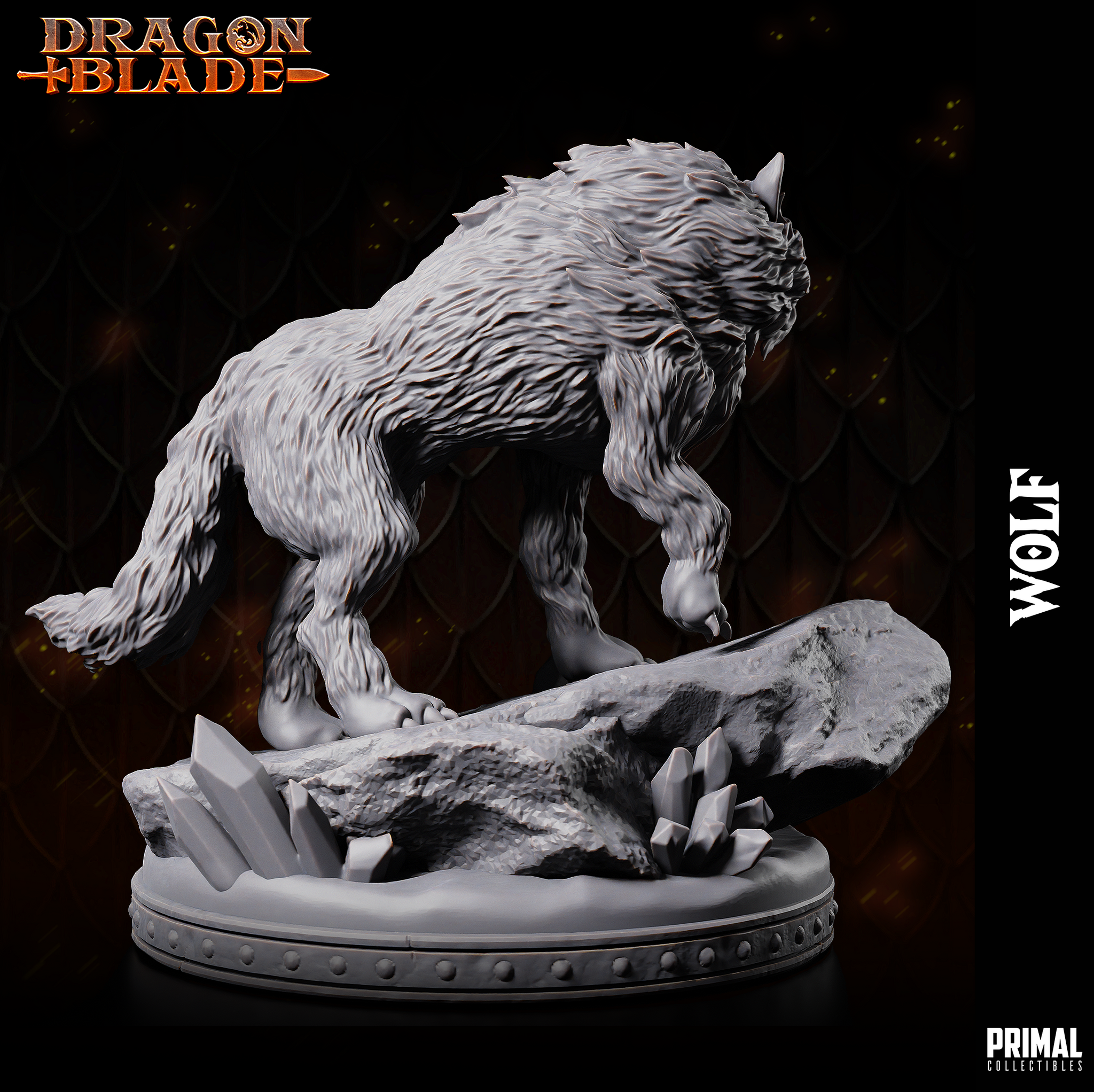 Dire Wolf 02 (Snowdasher) by Primal Collectibles