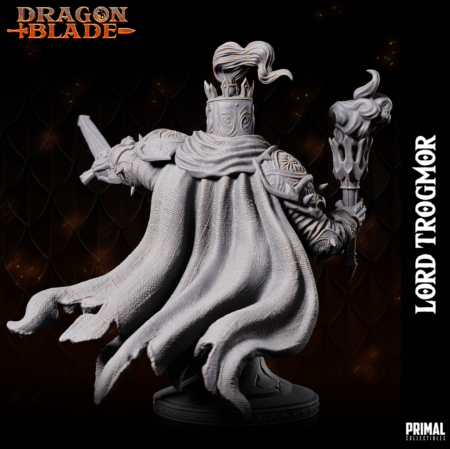 Death Knight Lord (Trogmor) w/Helmet Bust by Primal Collectibles