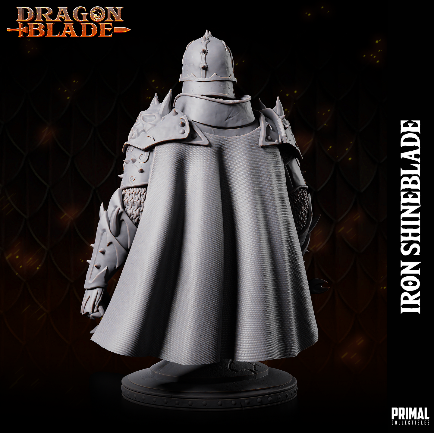 Fighter (Iron Shineblade) w/Helmet Bust by Primal Collectibles